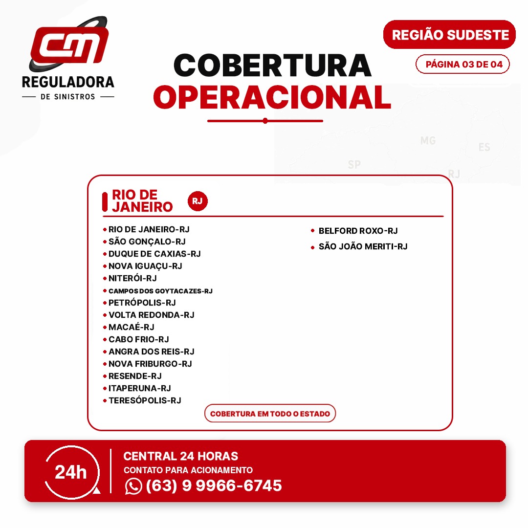 Cobertura Operacional - Região Sudeste - Página 3 de 4 - Rio de Janeiro